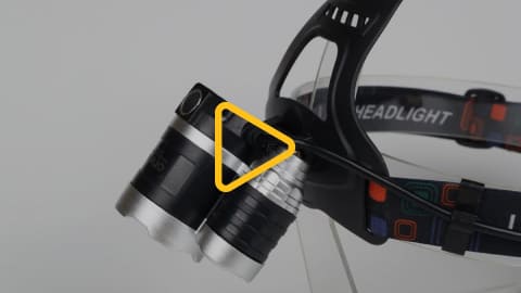 Налобний акумуляторний ліхтар із 3 світлодіодами